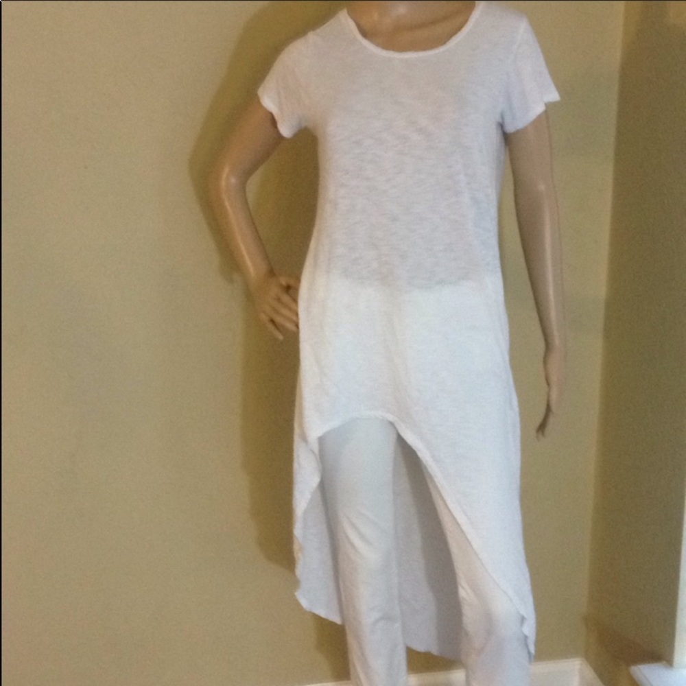 Jolie White Tee Shirt Tunic